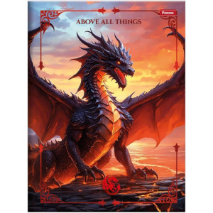 Caderno Brochura 1/4 Capa Dura Drakos 80fls