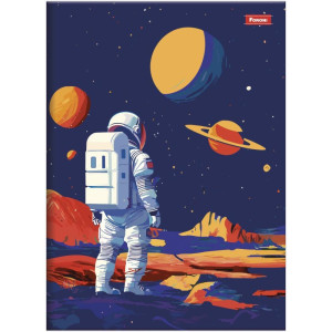 Caderno Brochura 1/4 Capa Dura Spacefly 80f-126283-68384