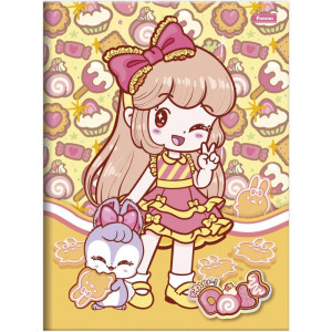 Caderno Brochurao Capa Dura Doll 80fls-126257-79456