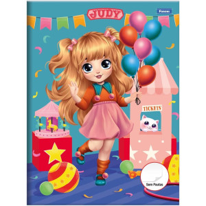 Caderno Brochurao Sem Pauta Judy 60fls