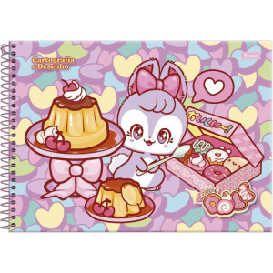 Caderno Desenho Univ Capa Dura Doll 80fls-126258-60327