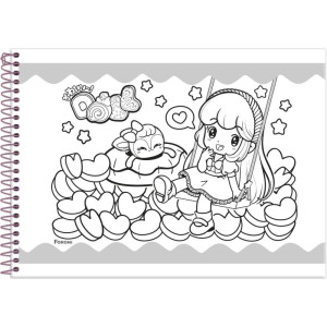 Caderno Desenho Univ Capa Dura Doll 80fls-126258-88194