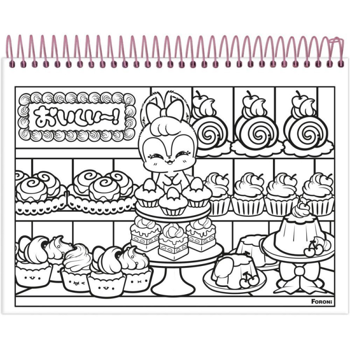 Caderno Desenho Univ Capa Dura Doll Para Colorir 24fls-126259-99768