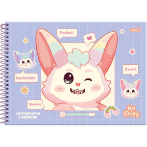 Caderno Desenho Univ Capa Dura Funfinily 80fls