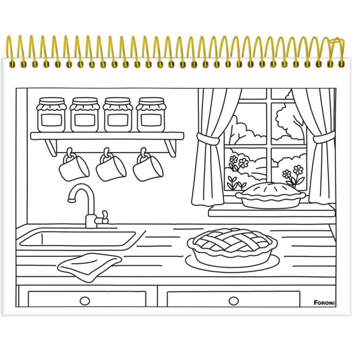 Caderno Desenho Univ Capa Dura Milly Para Colorir 24fls-126275-86648