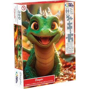Quebra-cabeca Cartonado Dragao 300 Pecas