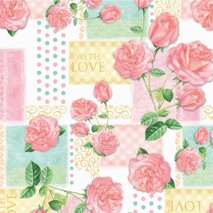 Saco De Presente Perola 370 Floratta Rose 30x45cm 50un-1200100031-36341