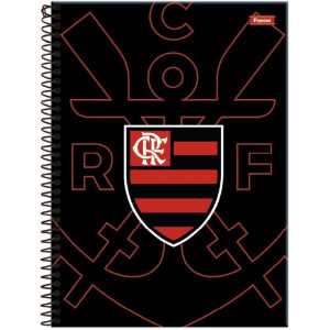 Caderno 10x1 Capa Dura Flamengo Fit 160f-126331-23463