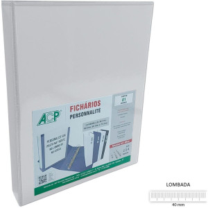 Fichario De Pvc Personalite A4 45mm 4arg.branco