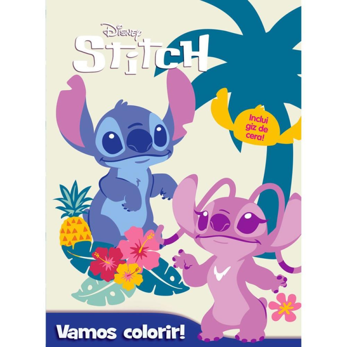 Livro Infantil Colorir Stitch C/giz 27x20cm-125876-52007