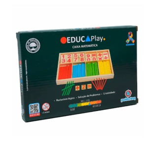 Caixa Matemática Educaplay Polibrinq Bdm45 Com Atividades Educ...