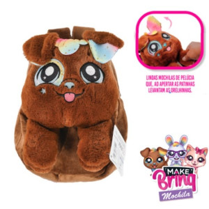 Mochila Pets Makebrinq Polibrinq Bo01 Infantil Resistente E Co...