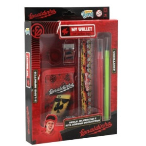 Kit Papelaria My Wallet Enaldinho Polibrinq Scb-ed12 Completo ...
