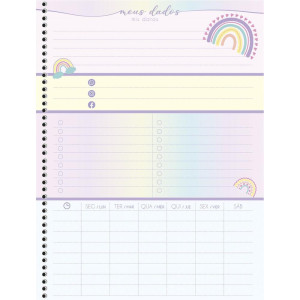 Caderno 10x1 Capa Dura Arc-en-ciel 160f-126365-85048