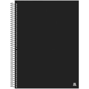 Caderno 15x1 Capa Dura Kbom Black 210f