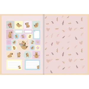 Caderno Brochura 1/4 Capa Dura Capycuties 80f-126362-50642