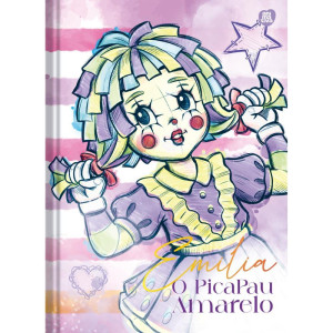 Caderno Brochura 1/4 Capa Dura O Pica Pau Amarelo 80f-126357-73249