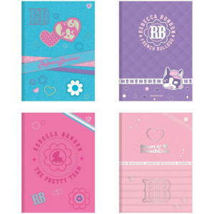 Caderno Brochura 1/4 Capa Dura Rebecca Bonbon 80f