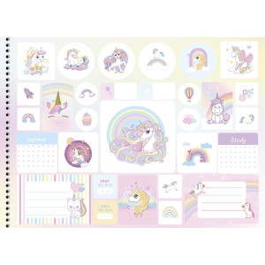 Caderno Desenho Univ Capa Dura Arc-en-ciel 60f-126368-38063