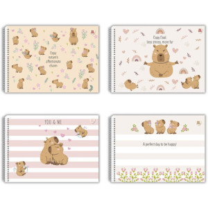 Caderno Desenho Univ Capa Dura Capycuties 60f-126363-63940