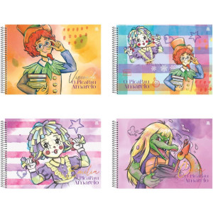 Caderno Desenho Univ Capa Dura O Pica Pau Amarelo 60f