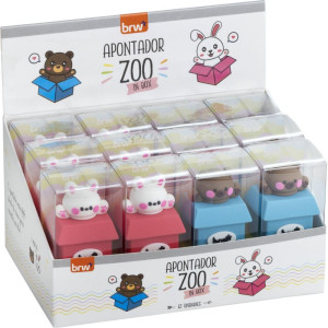 Apontador Sem Deposito Zoo In Box Plastico (s)-125950-81641