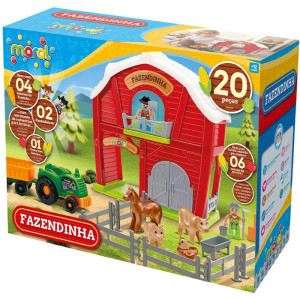 Brinquedo Educativo Fazendinha 21 Pecas
