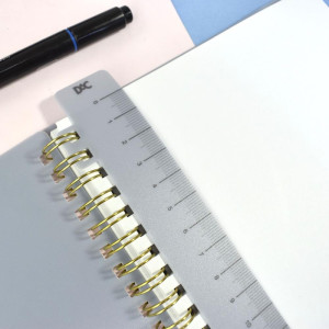 Caderno A5 Lilas Espiral Pp 80f-126463-46630