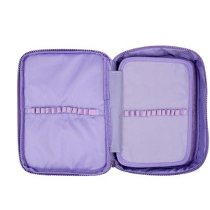 Estojo Box Tecido Lilas C/divisorias-126464-74533