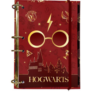 Fichario Colegial 1/4 Harry Potter C/elastico 144f-126422-42956