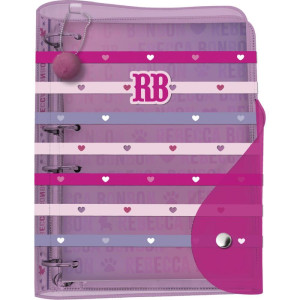 Fichario Colegial 1/4 Rebecca Bonbon Fecho Botao 192f