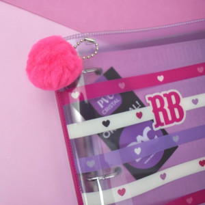 Fichario Colegial 1/4 Rebecca Bonbon Fecho Botao 192f-126413-60322