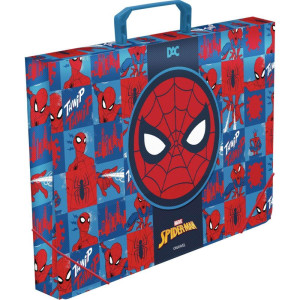 Maleta Plastica Com Alca Decor Homem Aranha 40mm-126436-55954