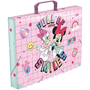 Maleta Plastica Com Alca Decor Minnie Kids 40mm