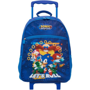 Mochila Infantil Com Rodinha Sonic Superstar-125974-53472