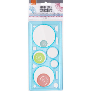 Regua Plastica Espirografo 20cm (s)-125936-42999