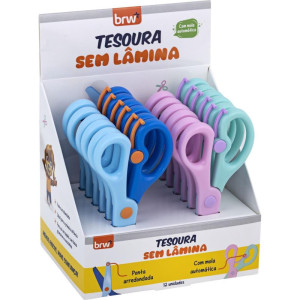 Tesoura Escolar Com Mola Sem Lamina 13cm (s)-125937-44606