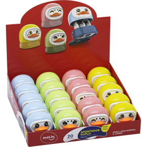 Apontador Com Deposito 2 Furos Patinho 4 Mod. Normal/jumbo