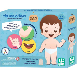 Brinquedo Pedagogico Madeira Cade O Seu Pe