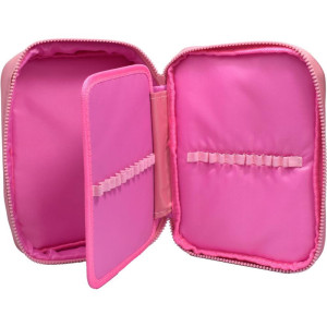 Estojo Box Tecido Rosa C/divisorias-126465-79133