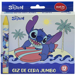 Giz De Cera Jumbo Stitch 12 Cores