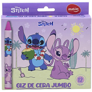 Giz De Cera Jumbo Stitch 12 Cores-126719-94748