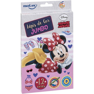 Lapis De Cor Jumbo Minnie 12 Cores-125710-49525