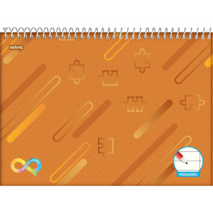 Caderno 01x1 Capa Dura Neuro Cd Esp Topo Linguagem 60fls