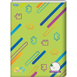 Caderno Quadriculado Univers. Neuro Cd 5x5mm 60fls