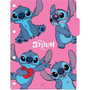 Divisoria Fichario Plastica Stitch Univ 48f+div+adesivos-126445-72667