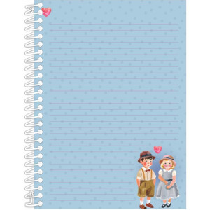 Caderno 01x1 Capa Dura Sweet Dreams 80fls Papel Carta-125553-46551