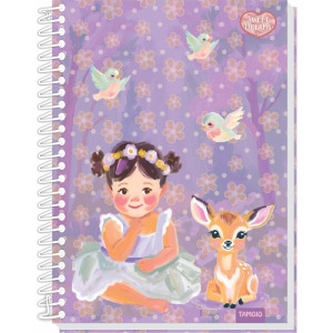 Caderno 01x1 Capa Dura Sweet Dreams 80fls Papel Carta-125553-63623
