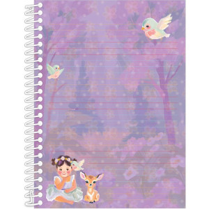 Caderno 10x1 Capa Dura Sweet Dreams 160fls Papel Carta-125554-23879