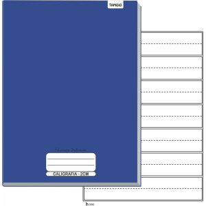 Caderno Caligrafia Capa Dura Neuro Pauta Ampliada 40f Univ.-125559-63475